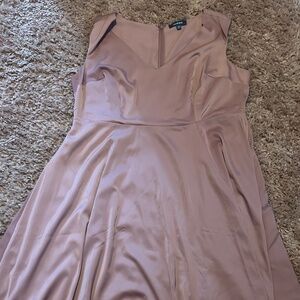Modcloth Sleeveless V-Neck Silky Polyester Midi Length Party Dress / Size 24